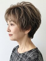ハピネス クローバー 八木店(Happiness CLOVER) 40代50代60代白髪染めハイライトマッシュショート