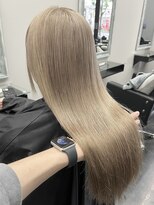 コト 福井大和田店(coto)&nbsp;福井　大和田　ハイトーンロング　ミルクティーベージュ　艶髪