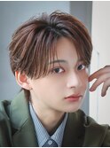 ニュアンスパーマセンターパートコンマバング韓国ヘアダウン