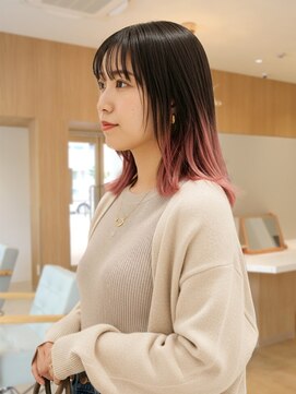 アビエブラン 若江岩田(abije blanc) ブラック×ラベンダーピンク【若江岩田】