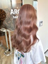 アロマ 仙台店(AROMA)&nbsp;ミルクティーカラー/やわらかウェーブ/艶感/透明感ロング