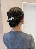 【中里恵梨】アップヘア/まとめ髪/ヘアセット/参列ヘア