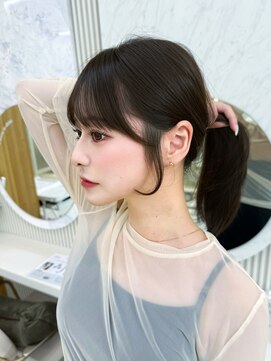 アフロートリノ(AFLOAT Leino) 結べるミディアムレイヤー　結んでも可愛い顔まわり