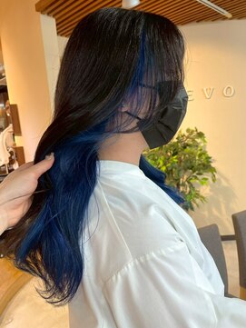 ブリッツ レボ(BLITZ-REVO) 着物ヘア/ダークアッシュ/ミディアムレイヤーカット/柏駅