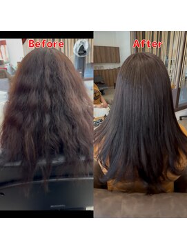 ヘアーデザイン アール(Hair Design aR) 2026.３.23 縮毛矯正　強いくせ毛の縮毛矯正
