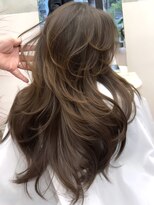 ヌエン 渋谷(NU/EN)&nbsp;重軽シークレットレイヤー/バタフライレイヤーカット/ハイライト