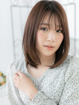 メルア バイ エイト つくば研究学園(Meluah by 8) 研究学園/髪質改善/グレージュブラウン×ミディアムレイヤーc