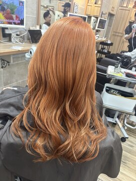 ティンク 横浜(Tink) ワンブリーチ オレンジカラー/Tink横浜/担当Fuku