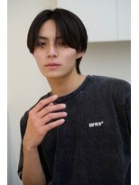 エス 新宿(es.) ニュアンスパーマ/センターパート〔新宿/メンズ/men's〕