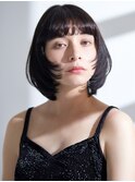 【La fith】ミニボブ×顔回りレイヤーカット×黒髪