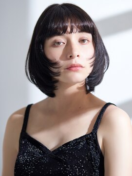 ラフィス ヘアー ヴォーグ 天王寺あべの店(La fith hair vogue) 【La fith】ミニボブ×顔回りレイヤーカット×黒髪
