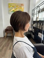 ハーツ 青山表参道店(Heart's) 白髪ぼかし脱白髪染め似合わせショートボブ40代50代60代