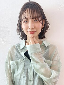 アイティー バイ アルバム 浦和店(IT by ALBUM) エアリー耳掛けボブ_ハイライトカラー_37770