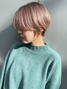 ヌード(NUDE) 「NUDE」#Wカラー10代20代30代40代大人ショートボブ束感ショート