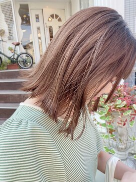 モリオ フロム ロンドン 大宮2号店(morio from London) 【なかじま ひびき】シークレットハイライト×外ハネボブ