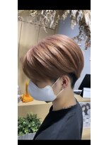 アヴァンス 京橋店(AVANCE)&nbsp;ピンクベージュ×メンズセンターパート