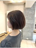 明るめナチュラルブラウンの大人ボブ☆