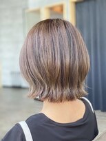 ソイクフ 四条大宮店(SOY-KUFU)&nbsp;大人可愛い20代30代40代グレーベージュアッシュカラーくびれボブ