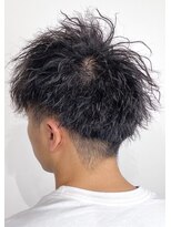 アース 三田南ウッディタウン店(HAIR&MAKE EARTH) 20代30代韓流☆ツイストパーマショートマッシュアッシュブラック