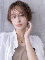 ポケット ヘア いわき泉テラス店(POCKET)&nbsp;シースルーバング＊ミルクティーベージュ