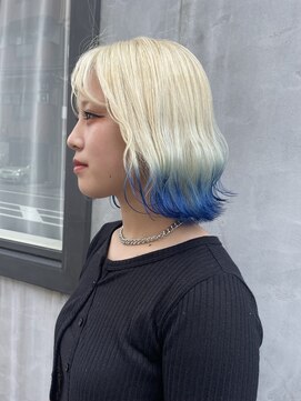 ノリト(norito) ホワイトブロンド×ブルーエンドカラー