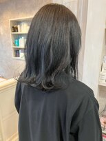 キャアリー(Caary)&nbsp;福山人気caaryダークグレージュ鎖骨ミディアムイルミナカラー