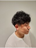 メンズスパイラルパーマ　HOMMEHAIR２ｎｄ江ヶ崎