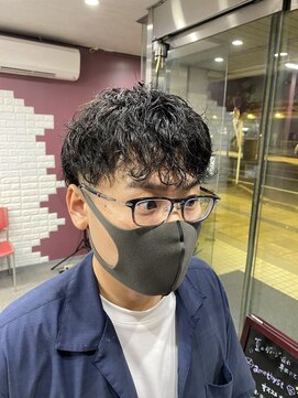 アメジスト(amethyst) 10代20代30代にオススメ ツーブロックパーマスタイル