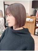 小顔タッセルボブ×ぱつっとボブ[美髪/縮毛矯正/横浜韓国]