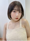 切りっぱなしボブ　地毛風ストレート　髪質改善　北千住