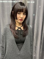 ジュエム(jouerm)&nbsp;顔まわりカット暖色カラーレイヤーカット髪質改善