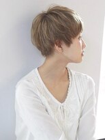 コンティロミー(CONTI ROMMY.)&nbsp;刈り上げない◎無造作ショートヘア/髪質改善◎ホワイトブロンド