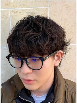 ケアシンサイバシ(CARE shinsaibashi) マッシュウルフ×無造作シャドウパーマ