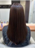 マイナス10歳艶髪ストレート/艶髪カラー