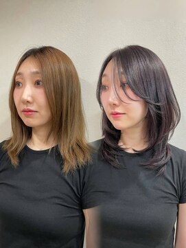 フィー 北千住店(fee) 【柴尾style】小顔/クラゲヘア/黒髪/ラベンダー/ウルフ