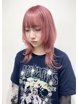 アンリ(Anli)&nbsp;【tomomi＊ウルフ　ロングウルフ　ピンク　ホワイトピンク】