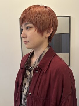 アンフェインド02(UNFEIGNED 02) マッシュショート/小顔に見せるヘア/ココアベージュ/伏見/栄