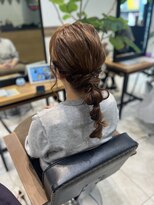 ケンジ 南林間(KENJE)&nbsp;ヘアアレンジ×お呼ばれスタイル×編みおろし【南林間】