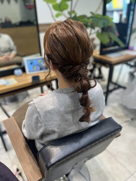 ケンジ 南林間(KENJE) ヘアアレンジ×お呼ばれスタイル×編みおろし【南林間】