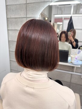 ブリーチなし！ダメージレスピンクボブ