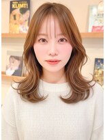 ルエ(rue)&nbsp;ミディアムレイヤーカットストレートロングウルフカットベージュ