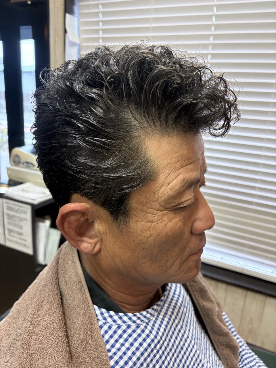 パーマ風アイロンセットリーゼントスタイル！：L271951968｜ヘアー