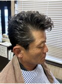 パーマ風アイロンセットリーゼントスタイル！