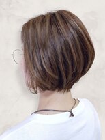 キュレア(C..ure.are)&nbsp;春色ハイライト白髪ぼかし×美髪ショートボブ◎透明感グレージュ