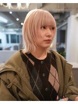 ジーレ 南堀江(jiire)&nbsp;ホワイトブロンド×レイヤーボブ