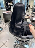 大人可愛い！赤みがでない黒髪カラー