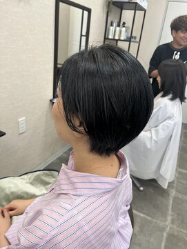 バセット バイ アルター 鎌取店(basset by aL-ter) ダークパープル/ナチュラルショート/ミルクブラウン/夏/鎌取
