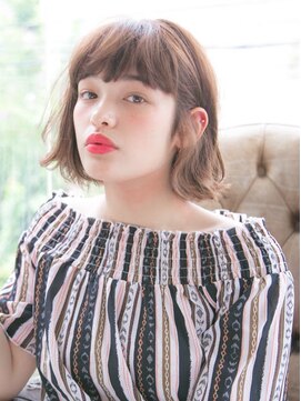 リリアン 青山(relian) 切りっぱなしあごラインボブが可愛い♪