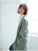 毛先のハネで人気のボブ★20代30代50代 髪質改善