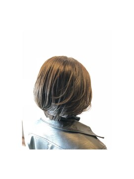 ラフィージュジャパン(RAFFIGE JAPAN) 襟足スッキリボブ/前髪なしショート/アッシュオリーブ